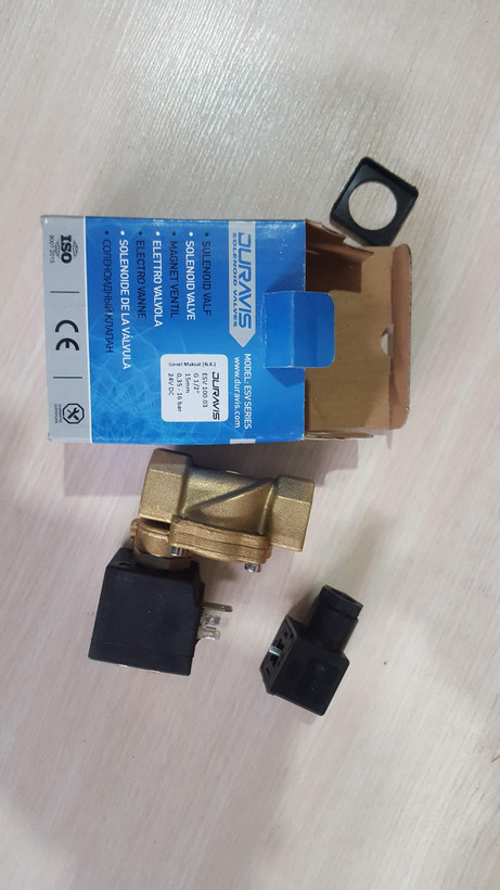 شیر برقی برنجی 1/2" دوراویس ترکیه مدل ESV
