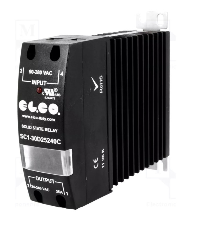 رله SSR هیدسینک دار الکو ۴۰آمپر مدل SC1-30D40660A