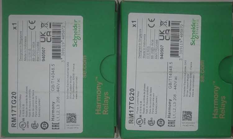 کنترل فاز اشنایدر مدل RM17TG20 (تک چراغ)