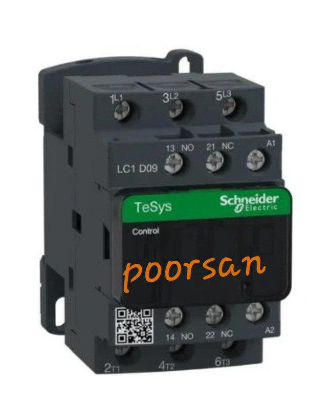 کنتاکتور 9 آمپر اشنایدر مدل LC1D09M7 بوبین ۲۲۰ولت